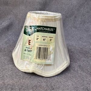 Hunter ceiling fan matchables fabric light shade pleated scalloped # 676